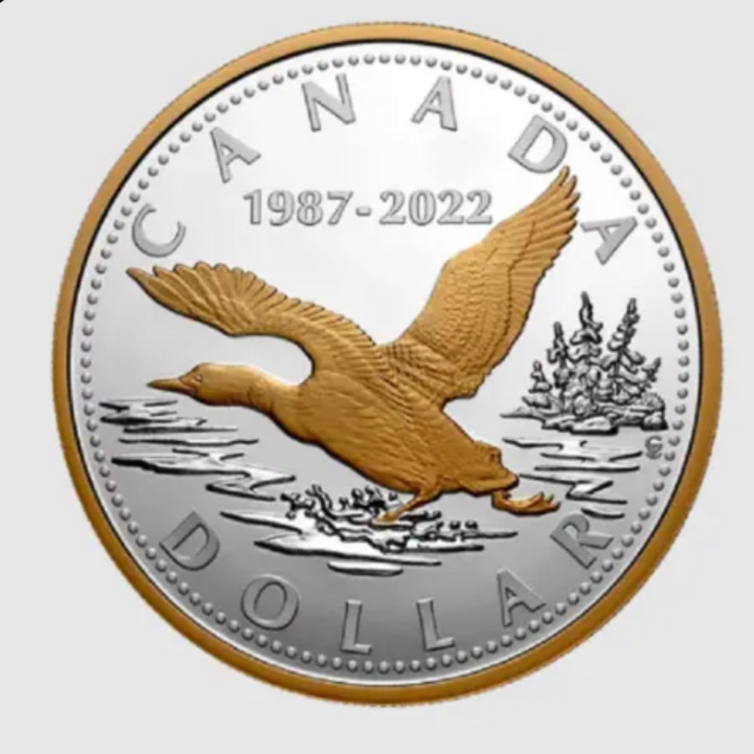 2022 CANADA MASTERS CLUB RENEWED LOONIE 35th 1$2oz. 99.99% PURE SILVER COIN